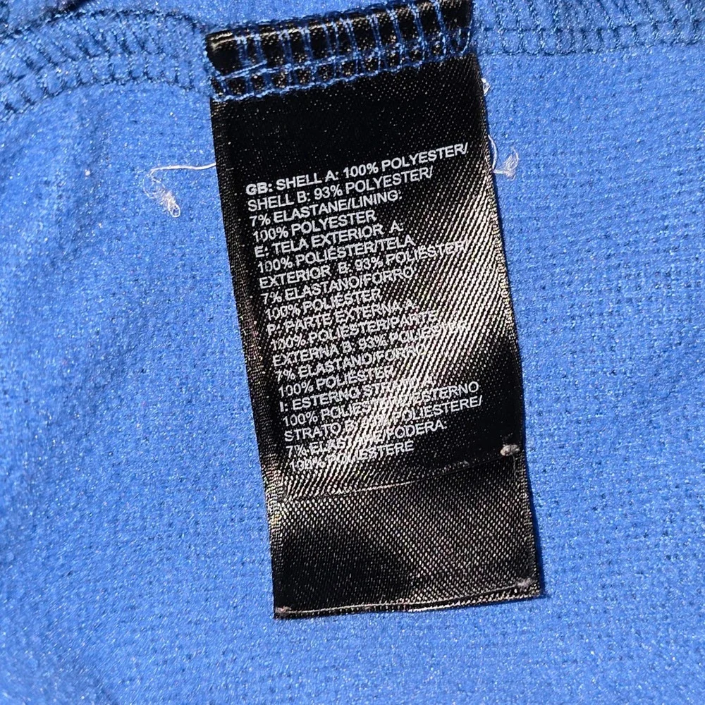 The North Face Mens Small Pullover Long Sleeve Blue‎ Quarter Zip Top